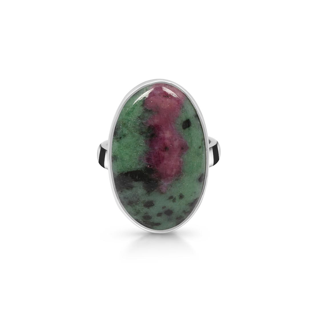 Ruby Zoisite Adjustable Ring-(RZS-R-49)